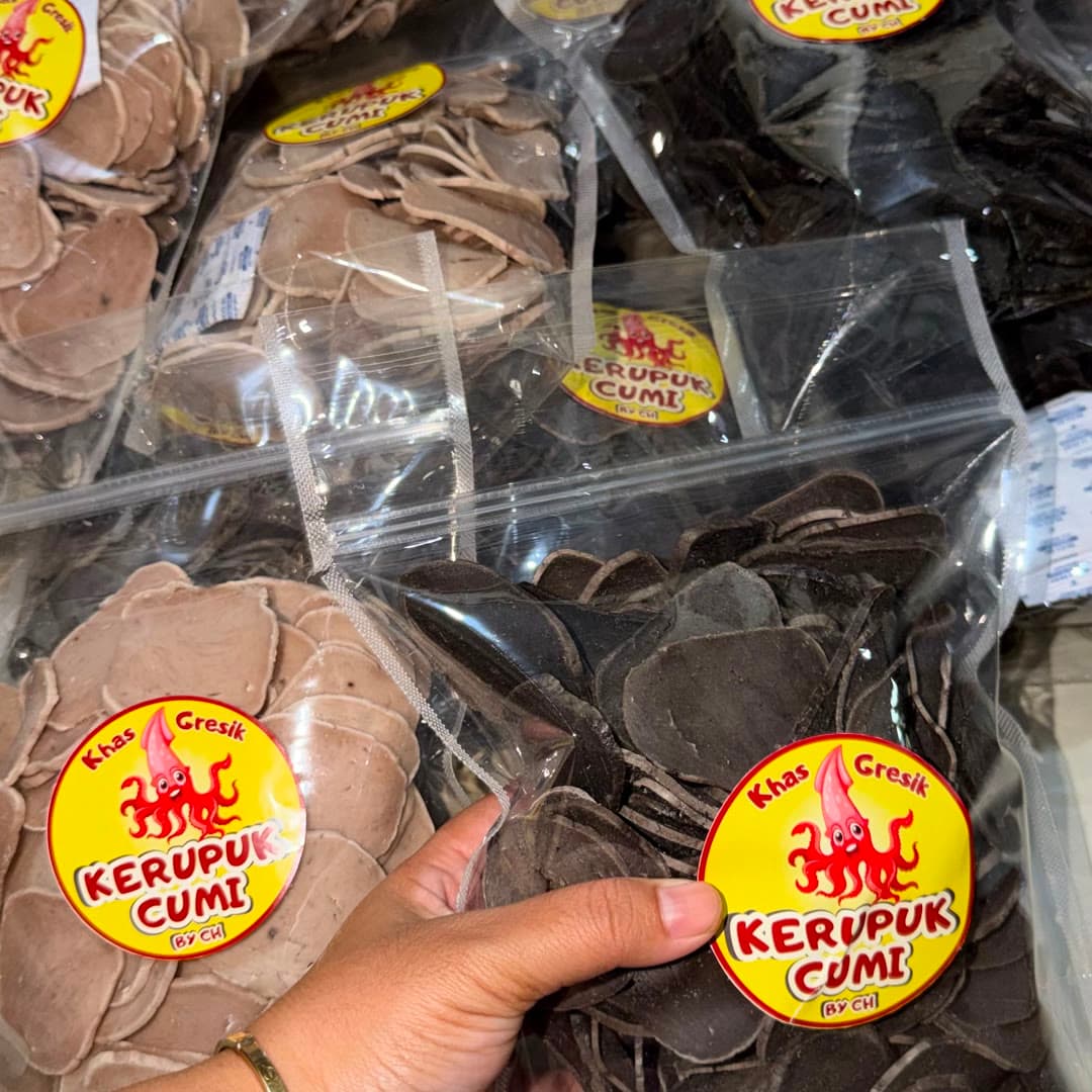 Kerupuk Cumi Hitam Mentah